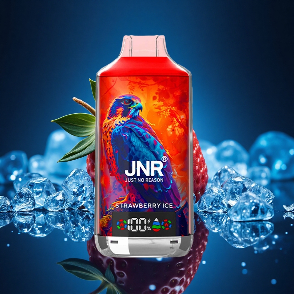 JNR Falcon X 18000 Helado de Fresa Digital 24ml Doble Malla