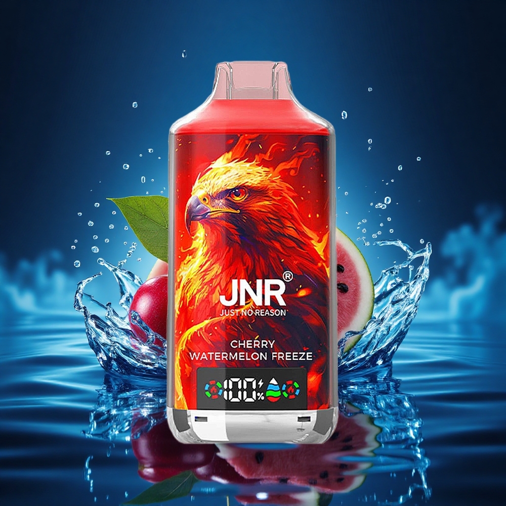 JNR Falcon X 18000 Helado de Sandía Cereza 24ml Doble Malla Digital Tipo-C 0% 2% 5%
