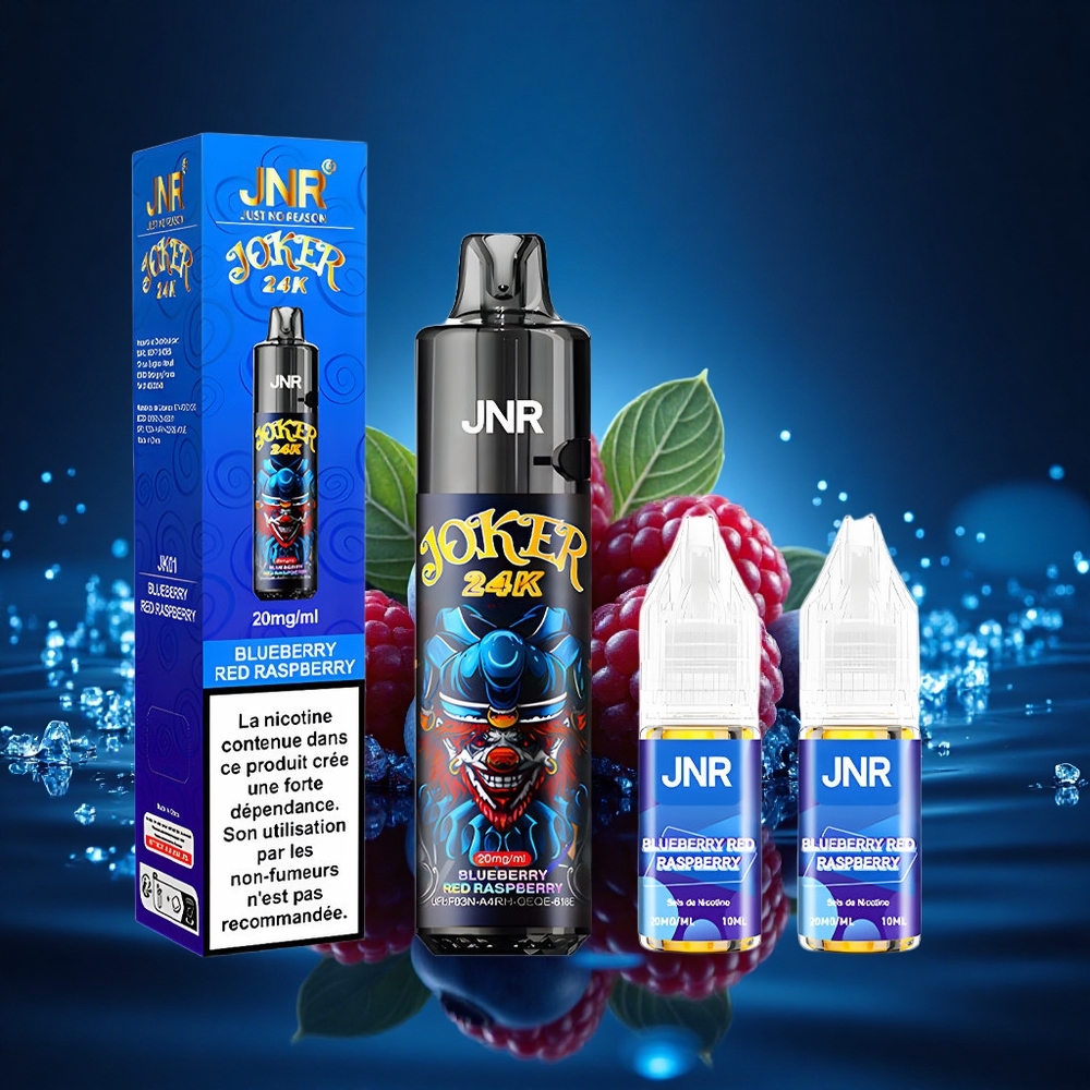 JNR Joker 24K Arándano Frambuesa Roja Recargable 10ml 800mAh