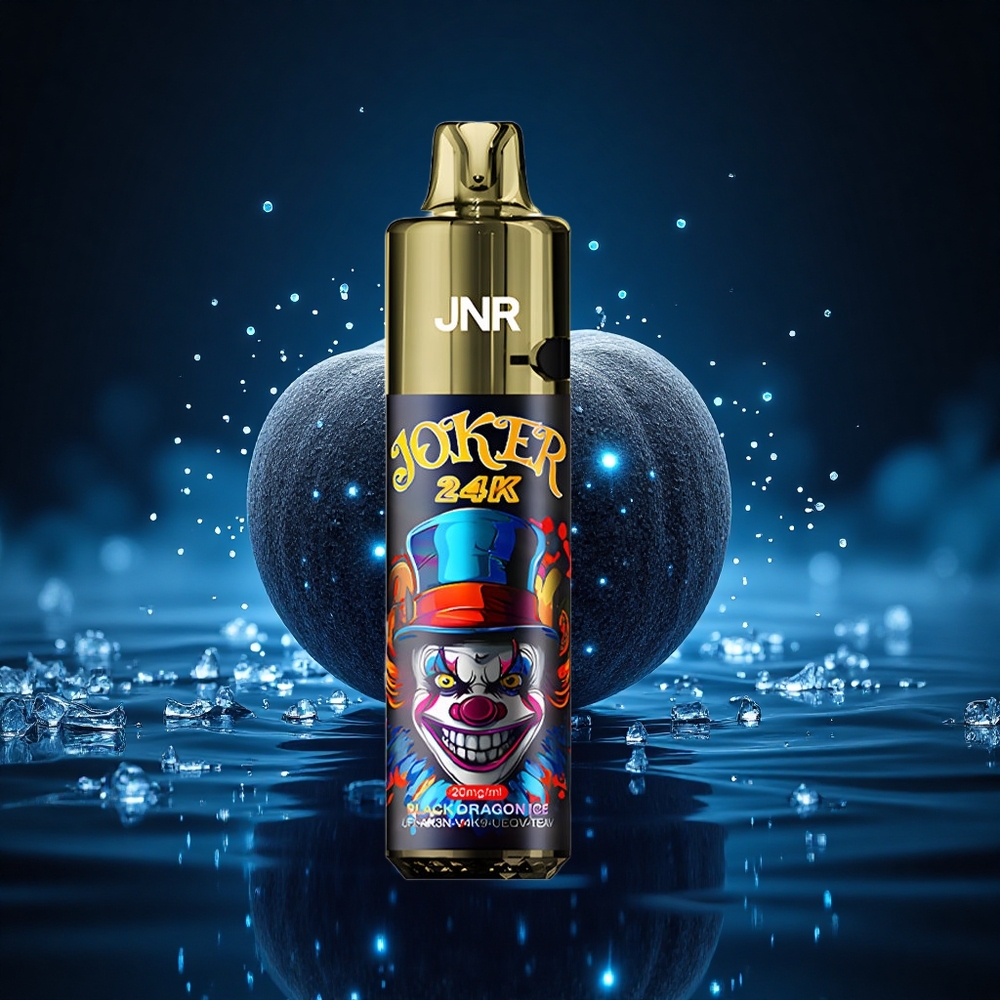 JNR Joker 24K Dragón Negro Hielo Recargable 10ml 24000 Chupadas