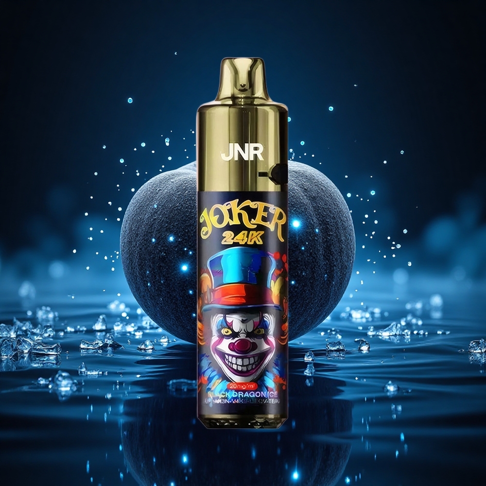 JNR Joker 24K Dragón Negro Hielo Recargable 10ml 24000 Chupadas