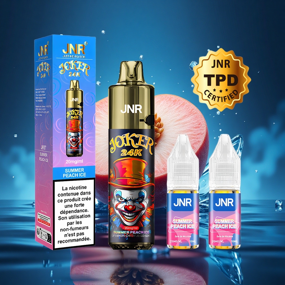 JNR Joker 24K Helado de Melocotón Veraniego con Luz Multicolor y Carga Tipo-C