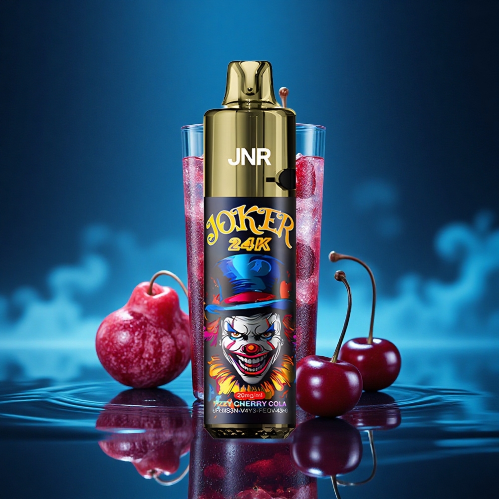 JNR Joker 24K Refresco Cereza Efervescente con 2% Nicotina y Carga Tipo-C