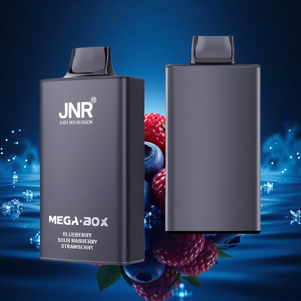 JNR Mega Box 25000 Arándano Agrio Frambuesa Fresa Doble Malla Carga Rápida 30ml