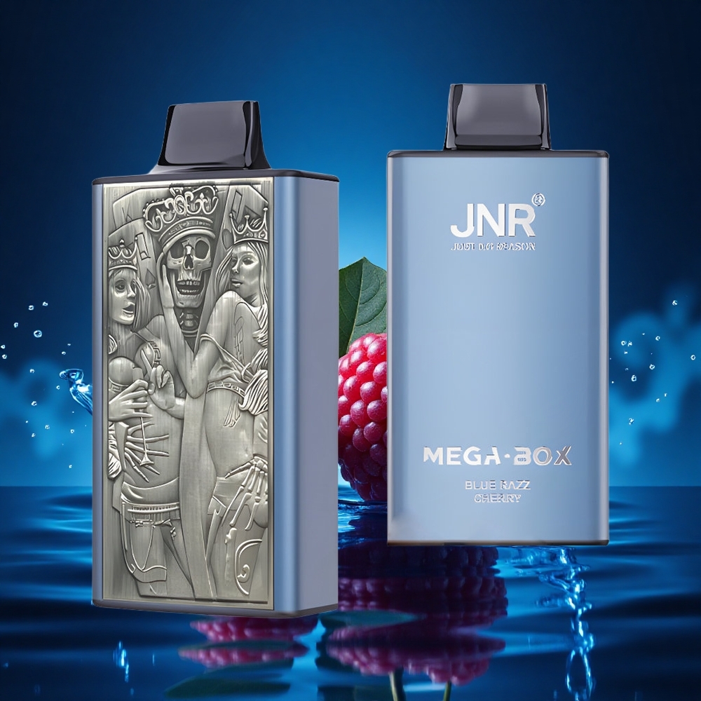 JNR Mega Box 25000 Cereza Azul Malla Dual Carga Rápida
