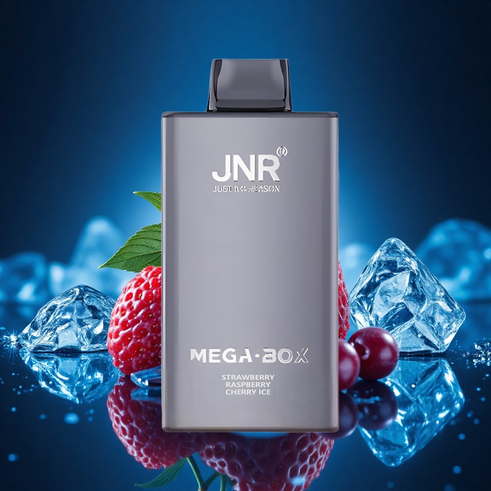 JNR Mega Box 25000 Helado de Fresa Frambuesa Cereza con Doble Malla y Carga Rápida