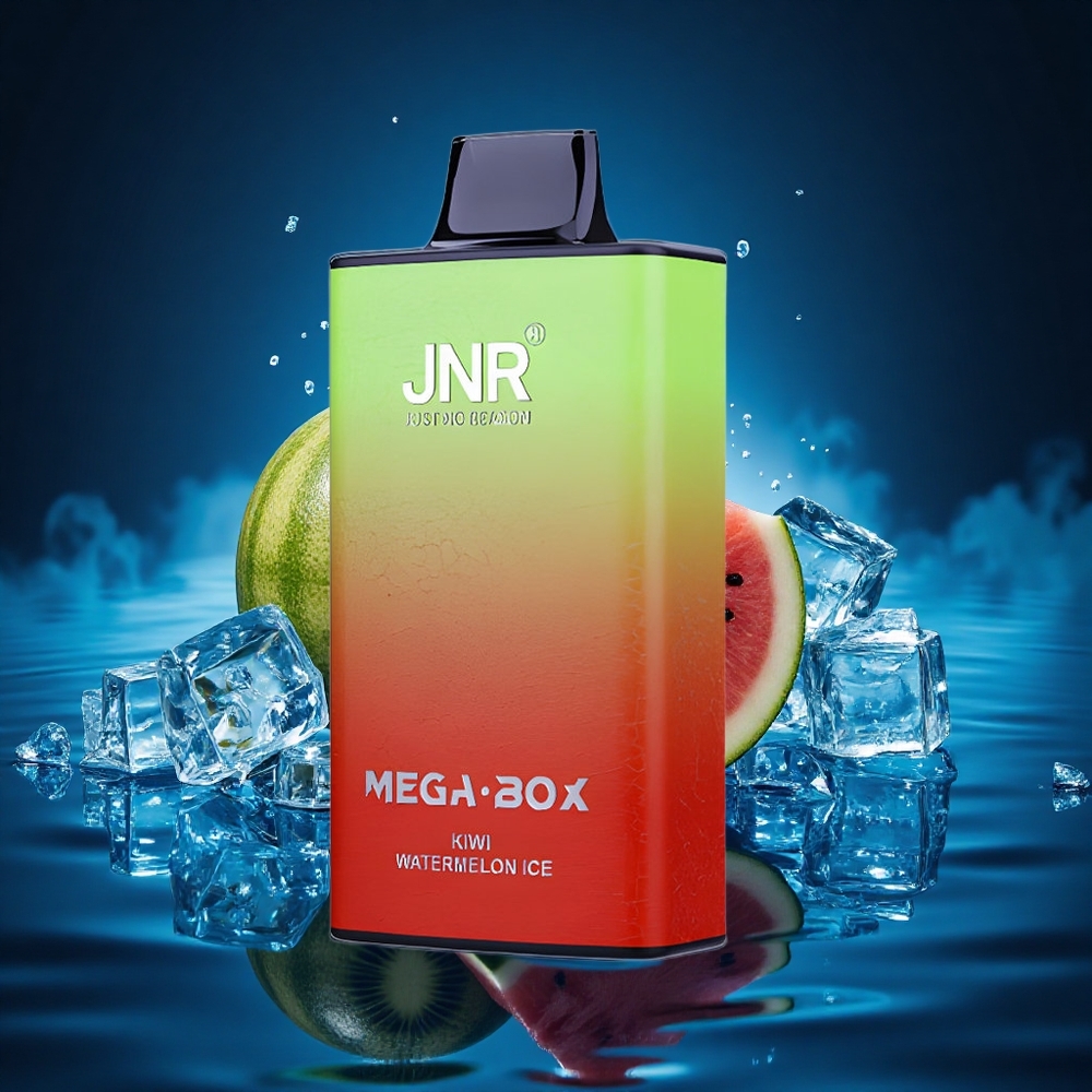 JNR Mega Box 25000 Kiwi Sandía Hielo 30ml Dual Carga Rápida