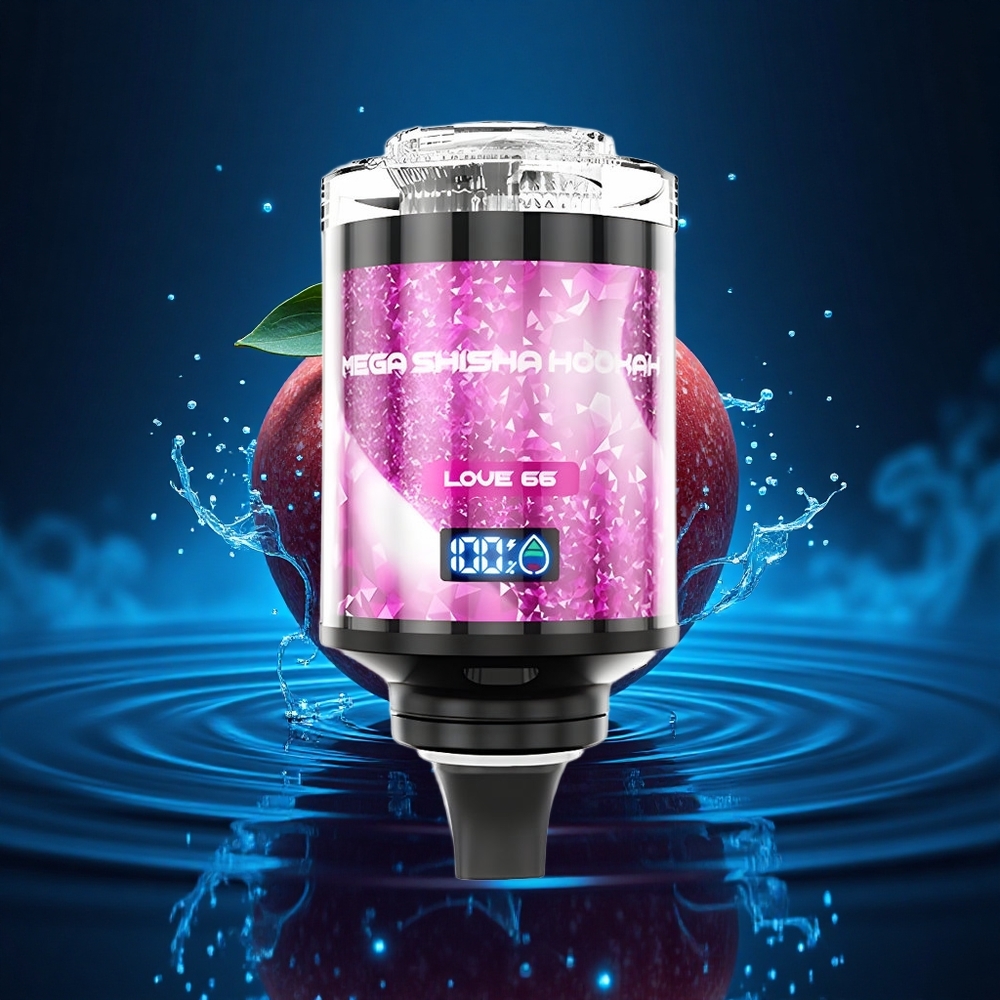 JNR Mega Shisha Hookah 100K Amor 66 Pantalla Inteligente & Carga Rápida