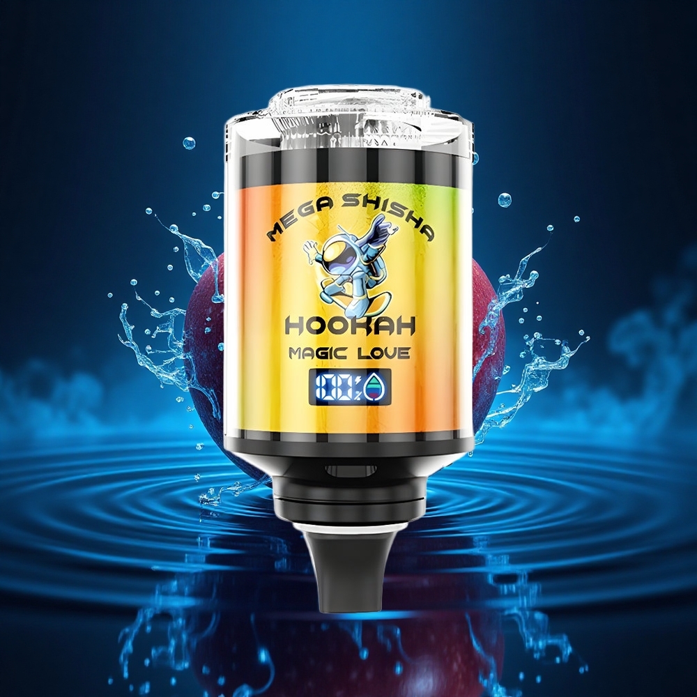 JNR Mega Shisha Hookah 100K Amor Mágico Pantalla Inteligente 2200mAh Aire Ajustable