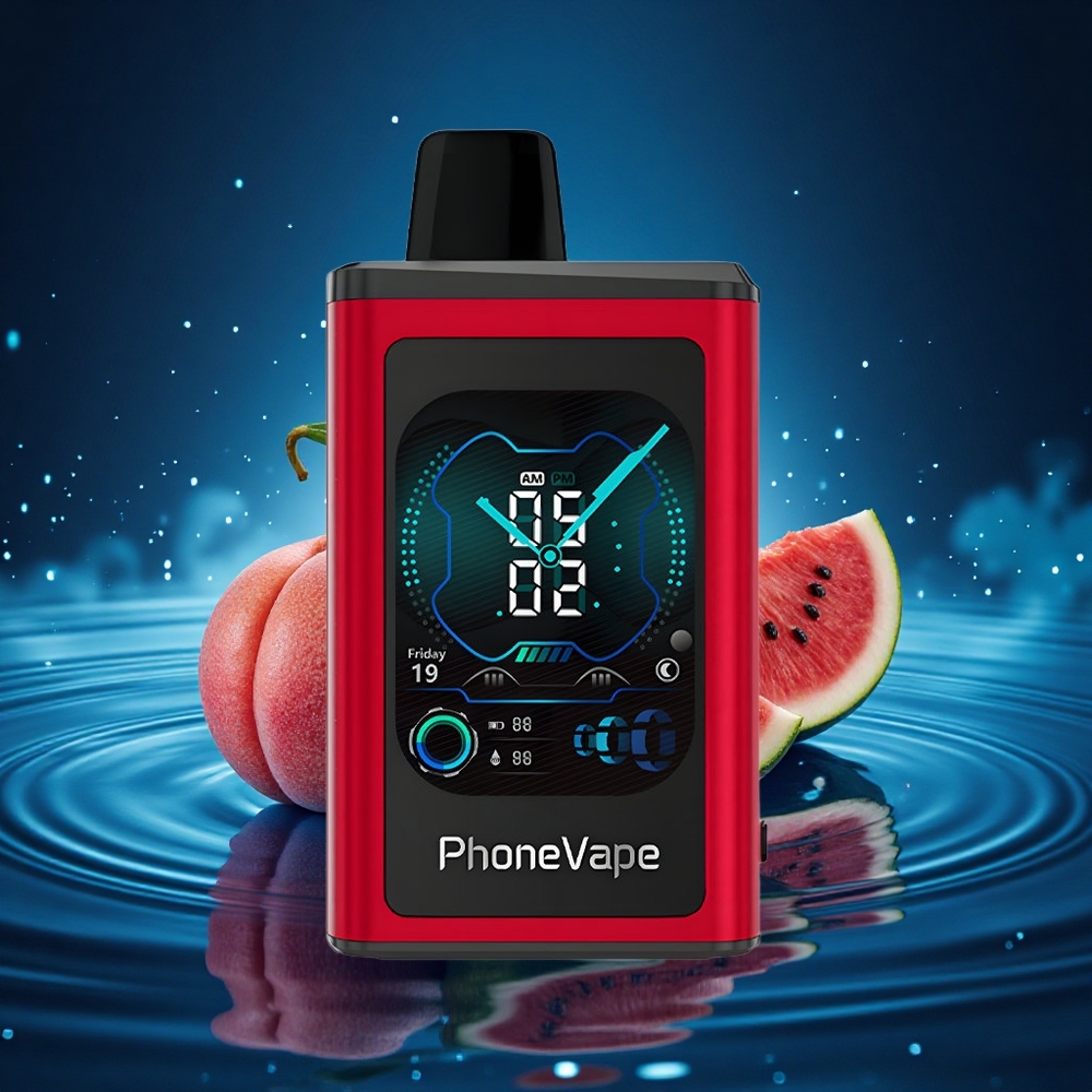 JNR PhoneVape 30000 Melocotón Mango Sandía con Batería Recargable y Pantalla Completa
