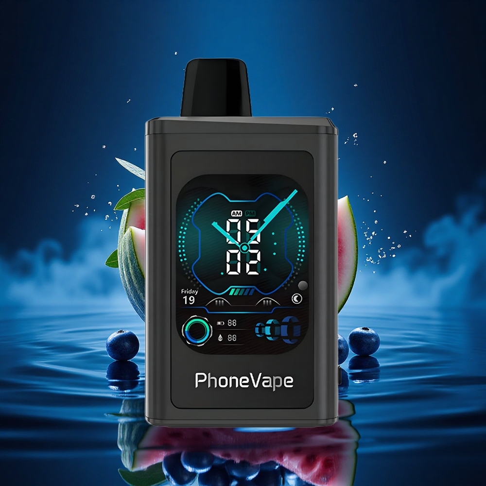 JNR PhoneVape 30000 Sandía Azul con Turbo y Pantalla Completa