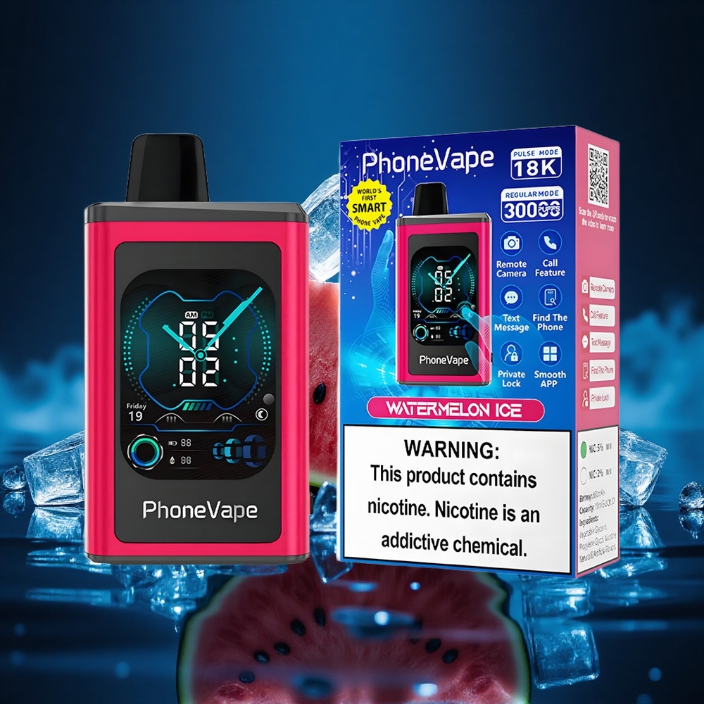 JNR PhoneVape 30000 Sandía Helada Turbo Pantalla Completa