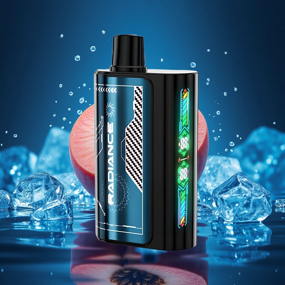 JNR Radiance 31000 Durazno de Verano Helado con Pantalla Inteligente y Doble Bobina Malla