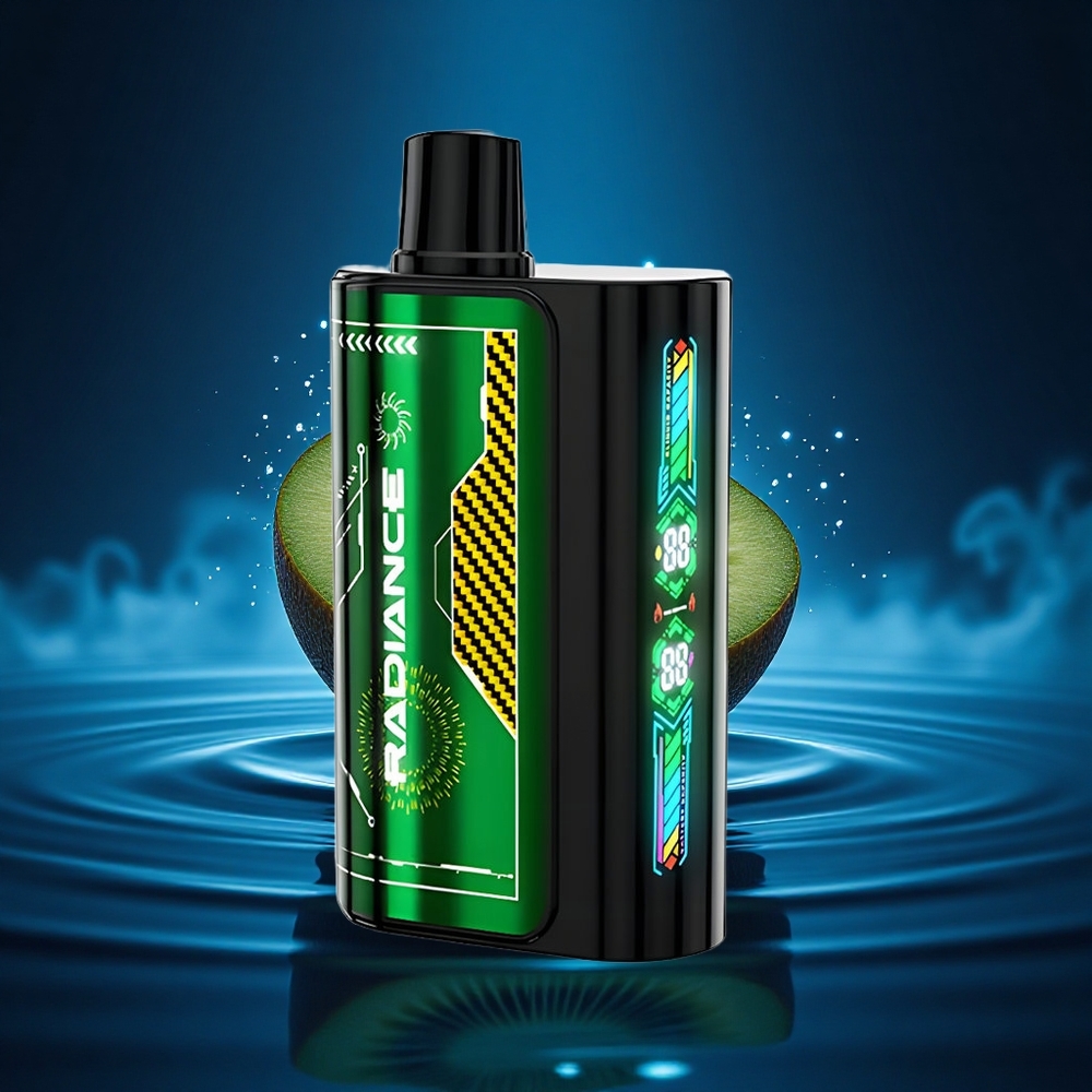 JNR Radiance 31000 Maracuyá Kiwi Pantalla Inteligente Doble Malla Recargable