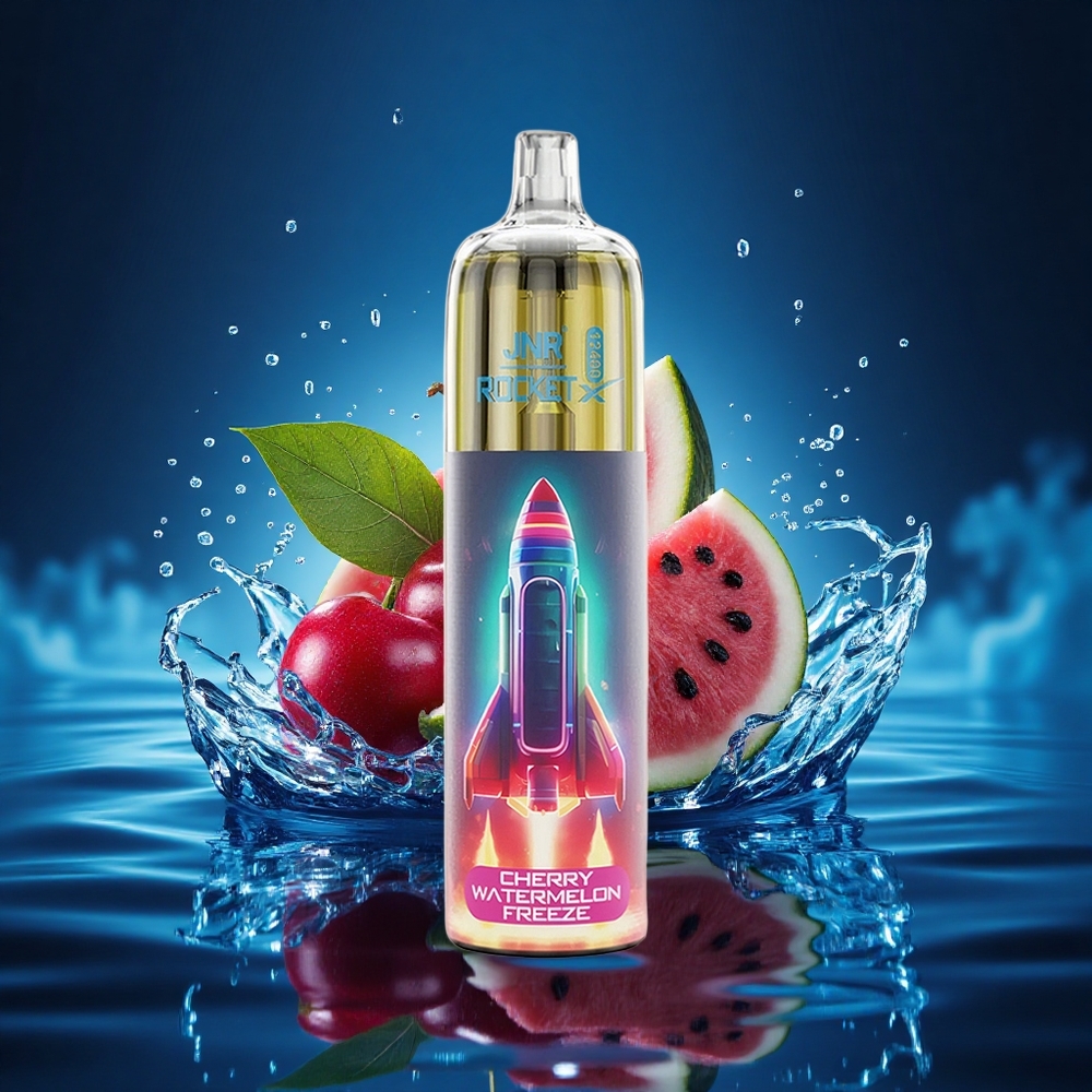 JNR Rocket-X 12400 Cherry Sandía Congelada con Flujo de Aire Ajustable y Luz RGB
