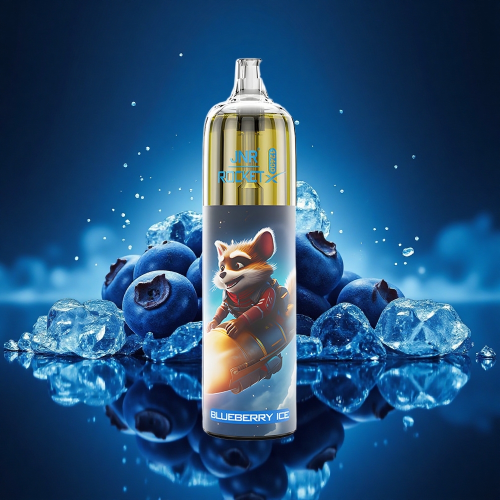 JNR Rocket-X 12400 Helado de Arándano con Flujo Ajustable y Luz RGB