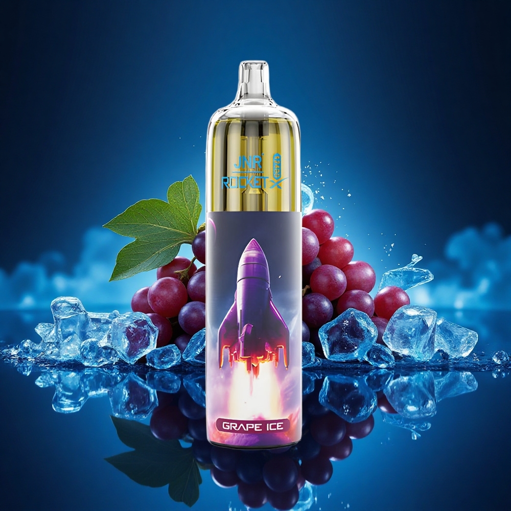 JNR Rocket-X 12400 Helado de Uva con Flujo Ajustable y Luz RGB