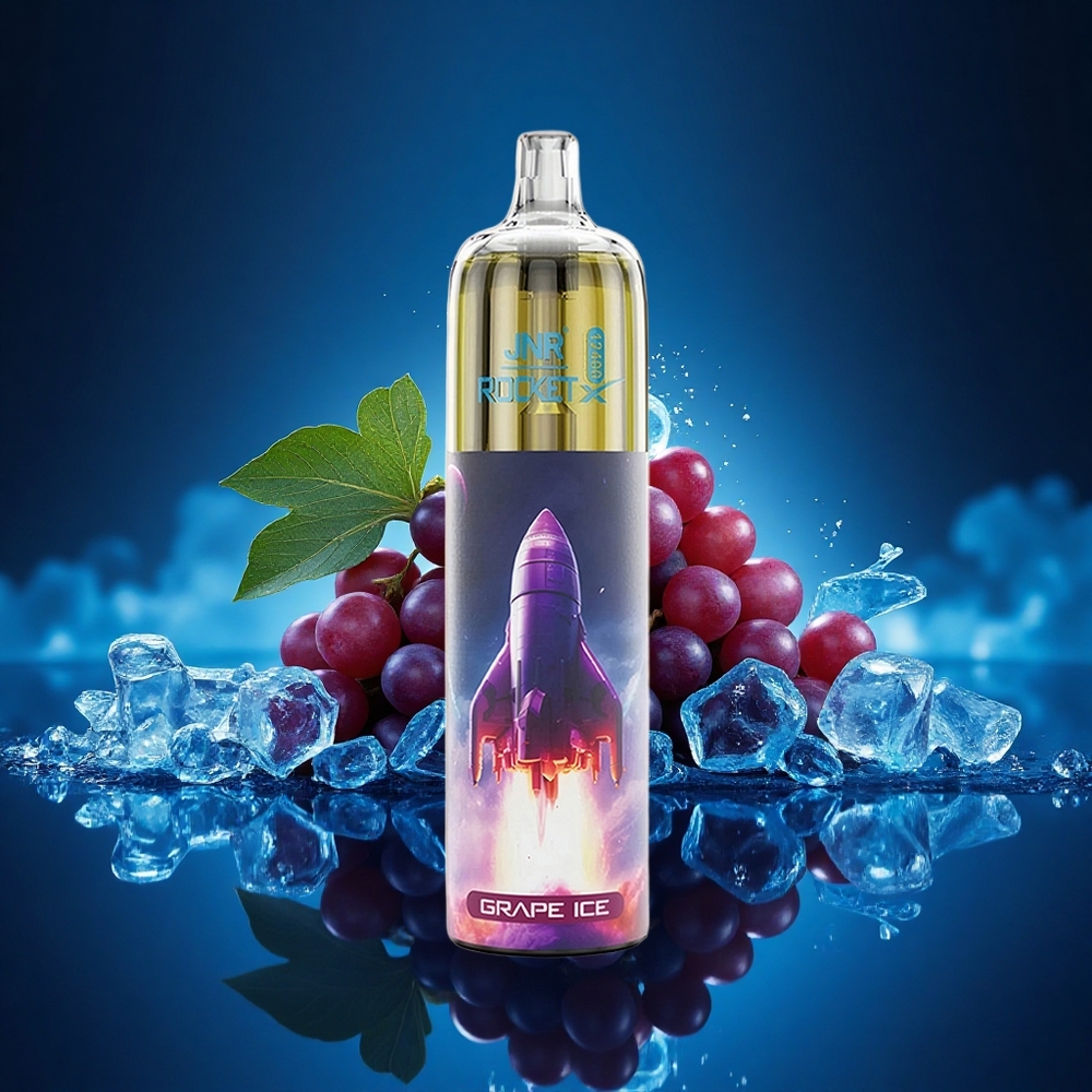 JNR Rocket-X 12400 Helado de Uva con Flujo Ajustable y Luz RGB