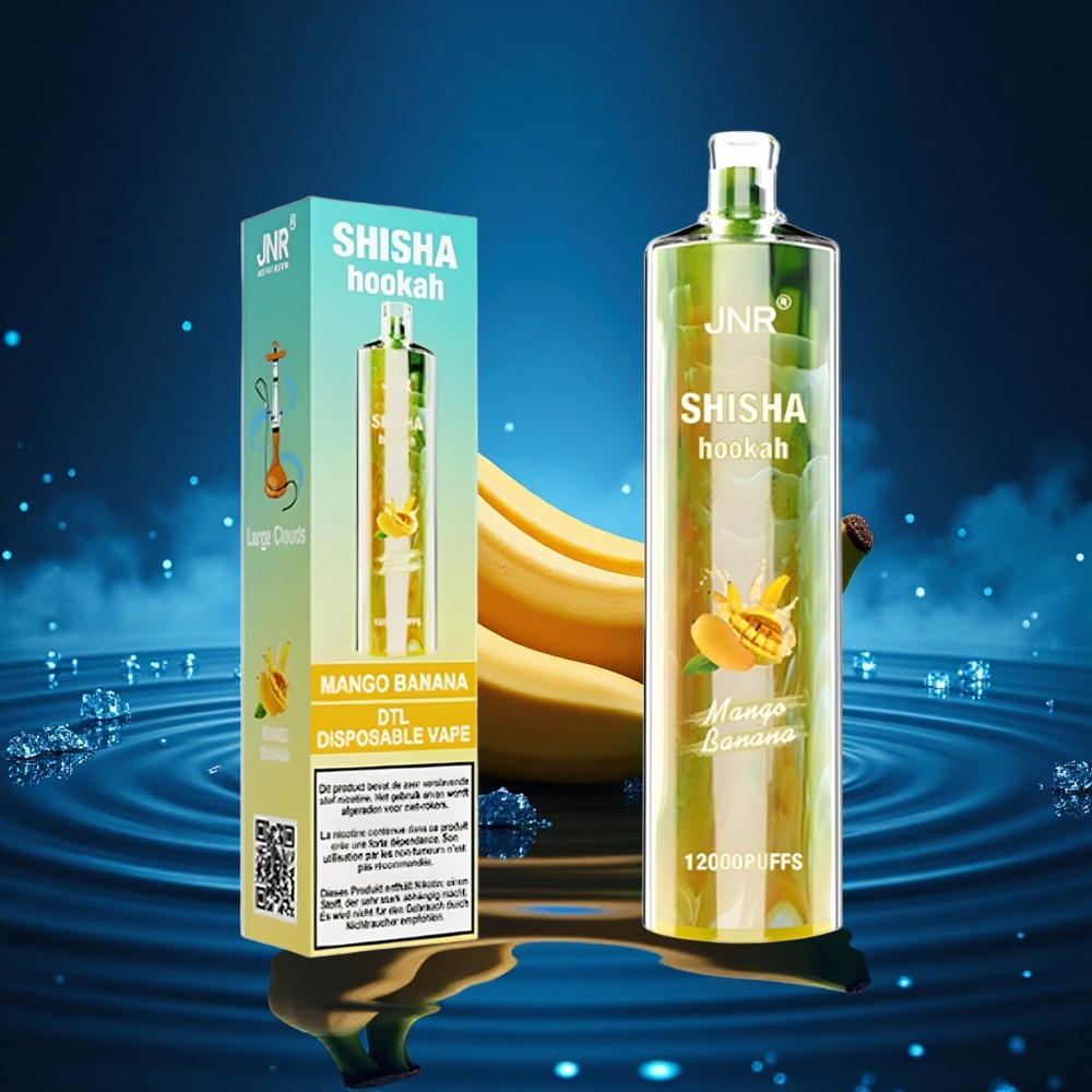 JNR Shisha Hookah 12000 Mango Banana 24ml 0.6 Ohm