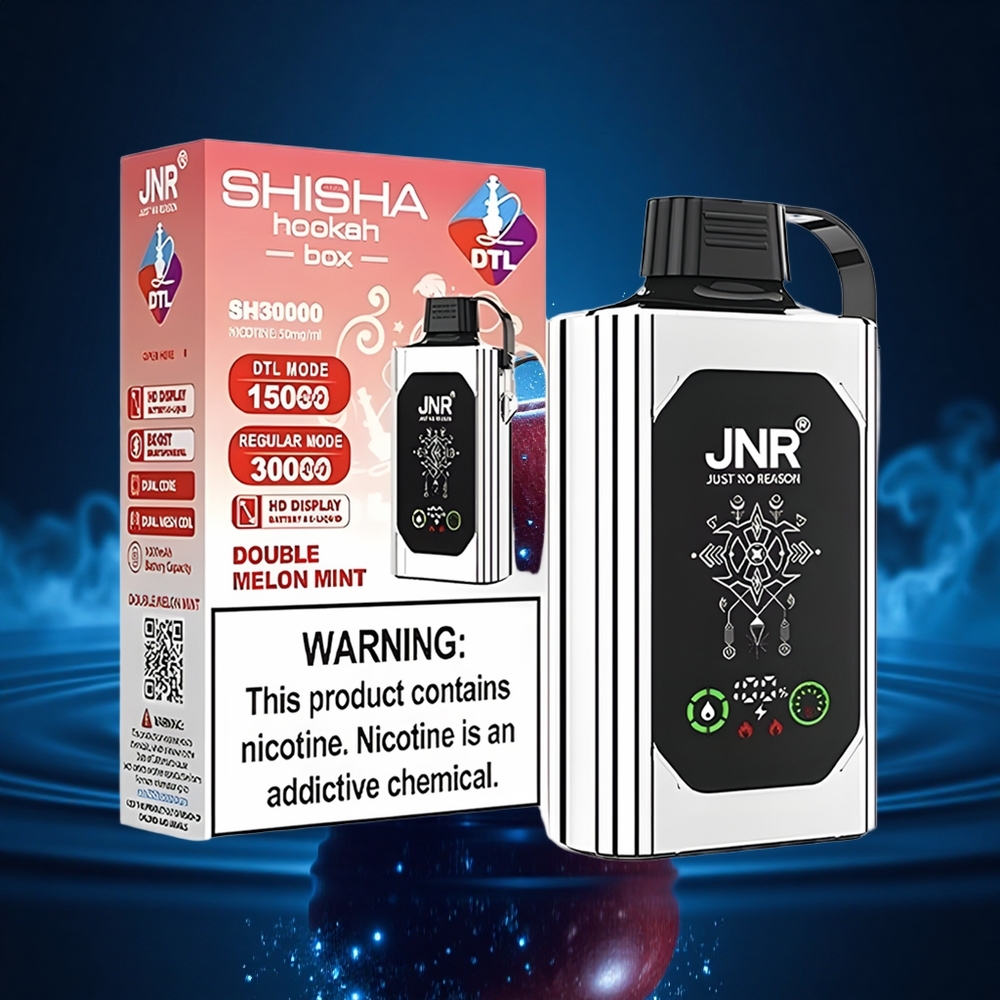 JNR Shisha Hookah Box 20500 Doble Manzana HD con 25ml y Carga Rápida Type-C