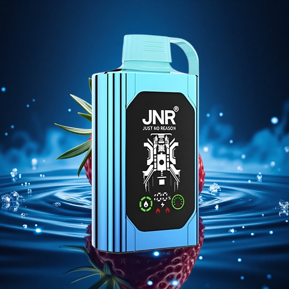 JNR Shisha Hookah Box 20500 Fresa Frambuesa Caramelo HD Dual Mesh Carga Rápida