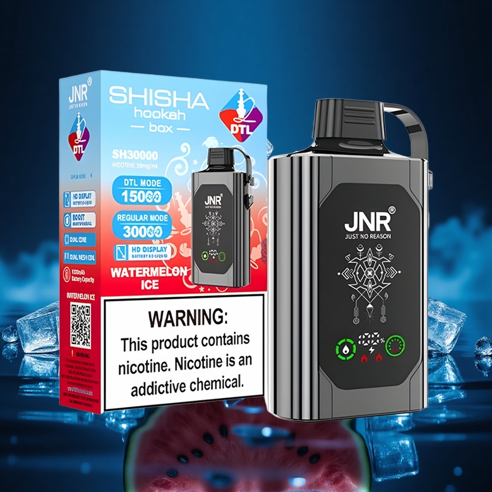 JNR Shisha Hookah Box 20500 Sandía Hielo HD Dual Carga Rápida