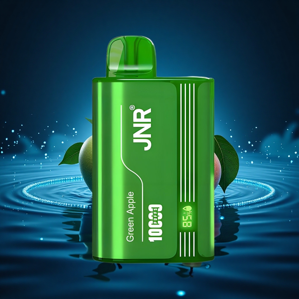 JNR Tank 10000 Manzana Verde Durazno Pera con Pantalla Digital y Carga Rápida
