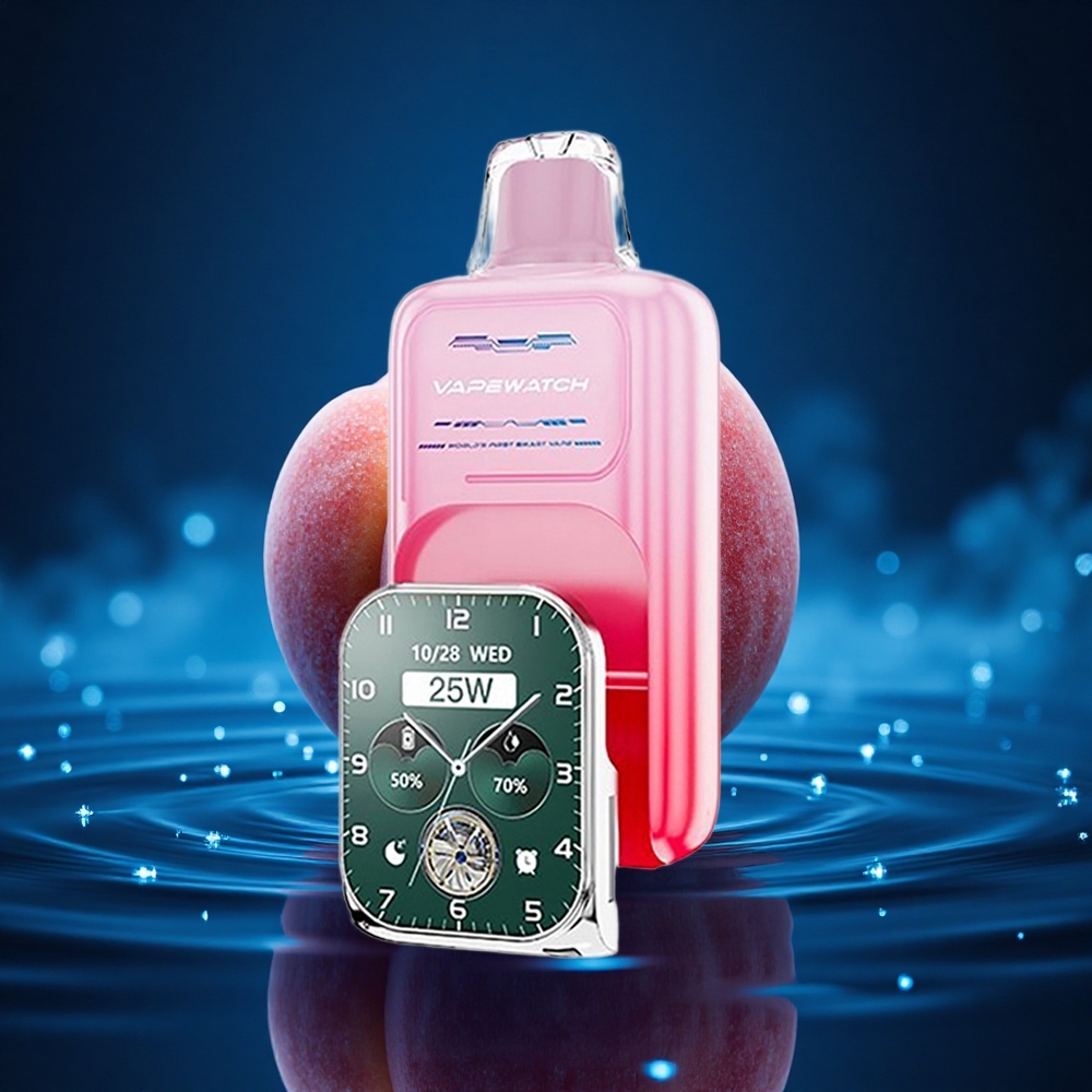 JNR VapeWatch 30000 Durazno de Georgia Dual Mesh Carga Rápida 19mL
