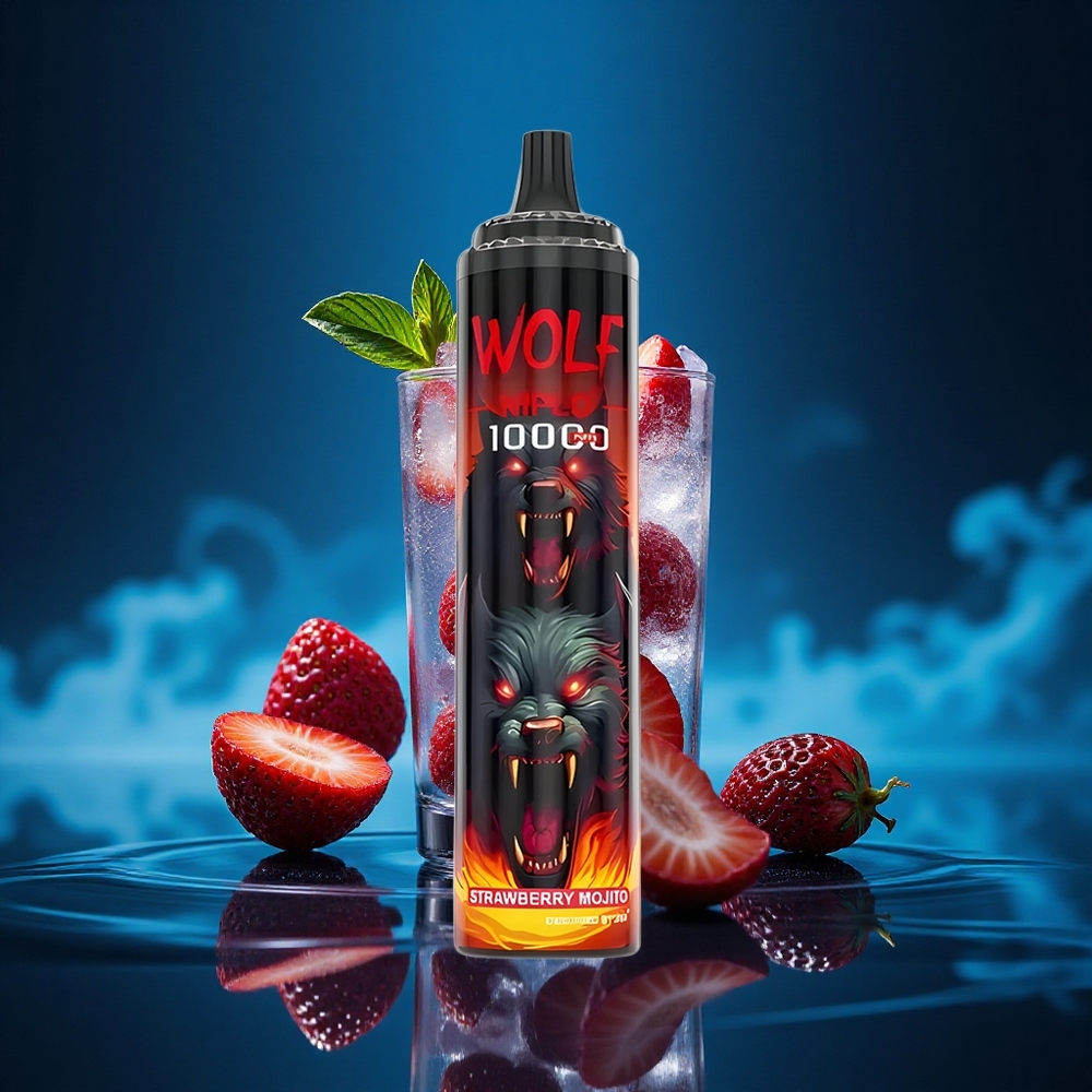 JNR Wolf Niplo 10000 Mojito de Fresa Mesh 1.0 Ohm 20ml