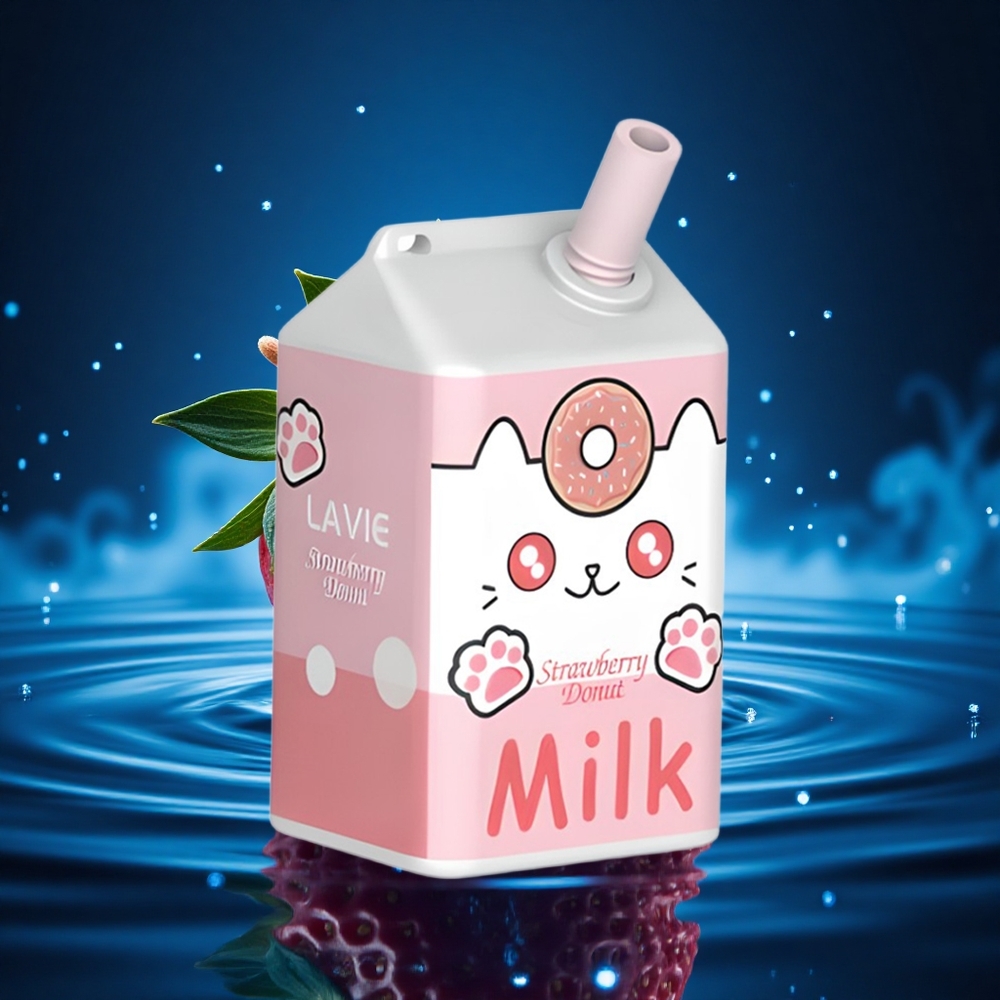 Lavie Milk 7000 Puffs Dónut de Fresa 16ML 600mAh