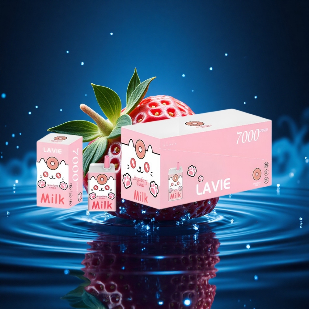 Lavie Milk 7000 Puffs Dónut de Fresa 16ML 600mAh
