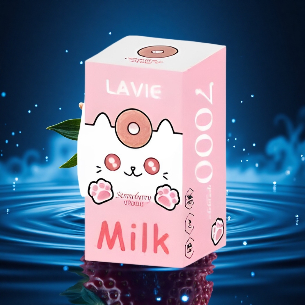 Lavie Milk 7000 Puffs Dónut de Fresa 16ML 600mAh