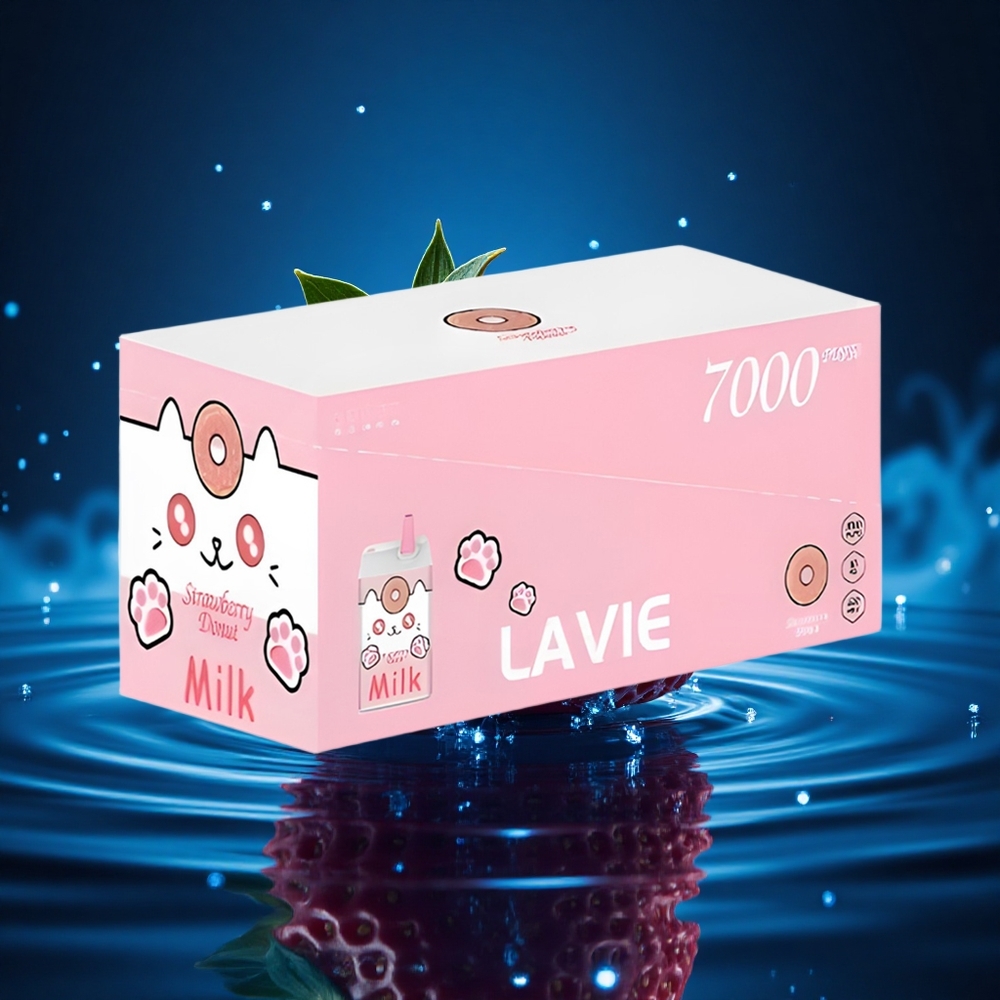 Lavie Milk 7000 Puffs Dónut de Fresa 16ML 600mAh