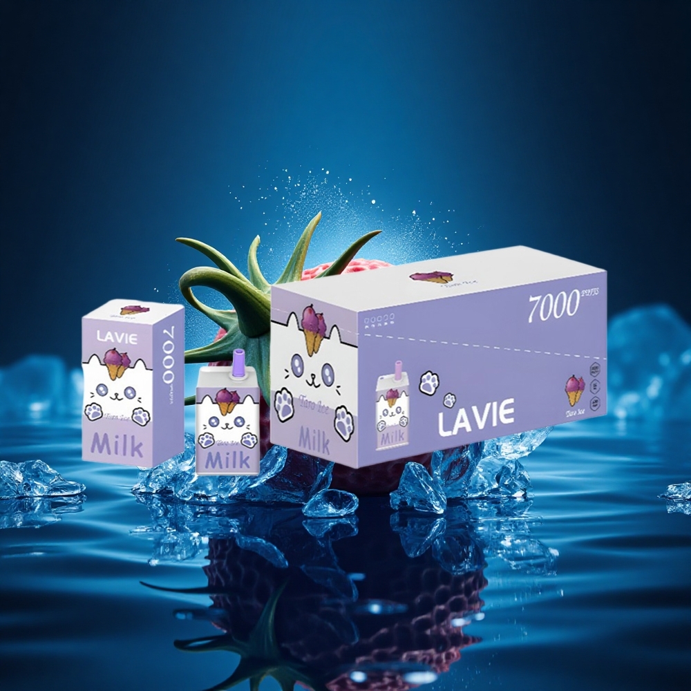 Lavie Milk 7000 Puffs Helado de Taro 16ML 600mAh