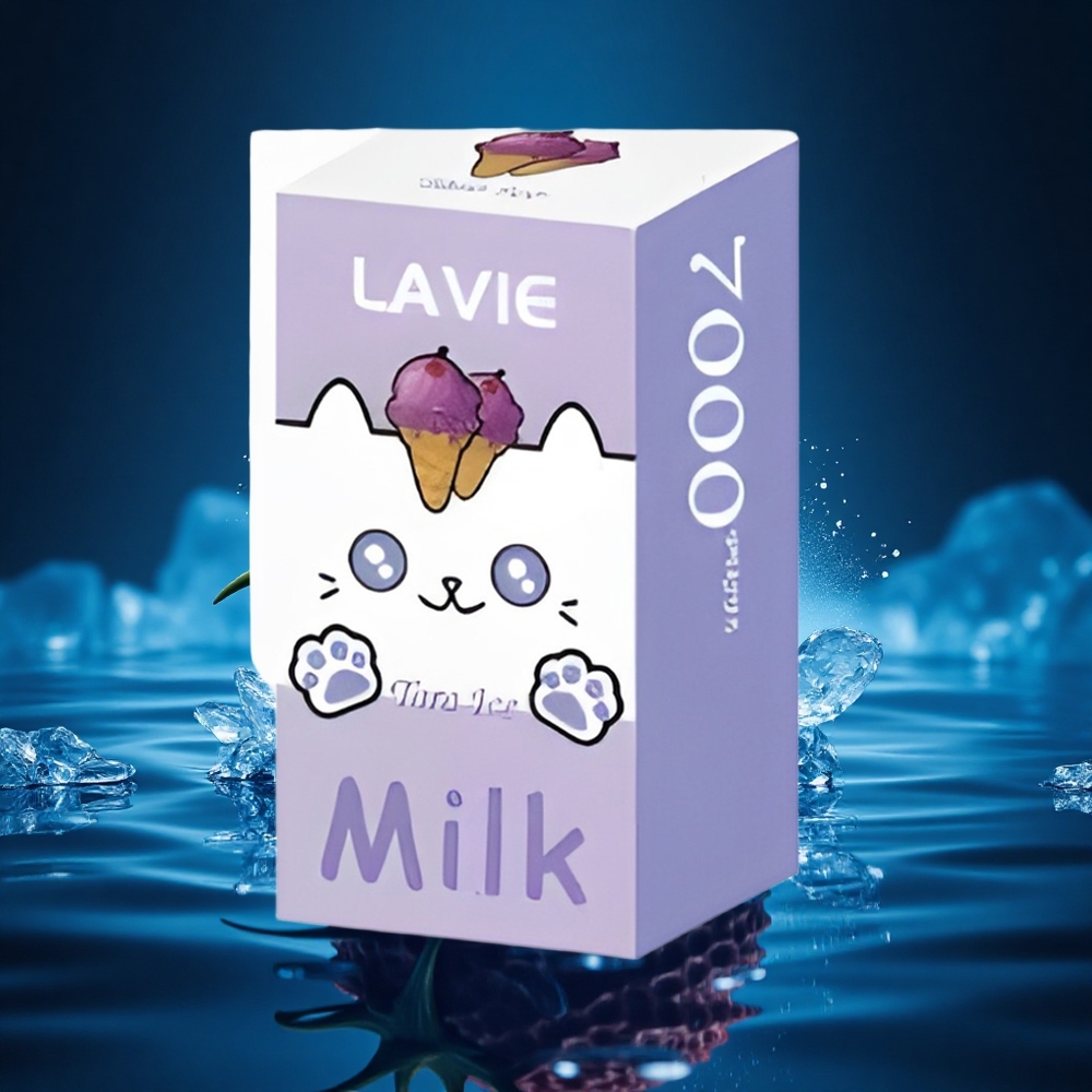 Lavie Milk 7000 Puffs Helado de Taro 16ML 600mAh