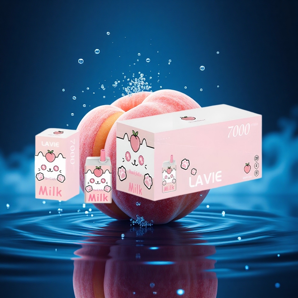 Lavie Milk 7000 Puffs Zumo de Melocotón 16ML 600mAh Tipo C