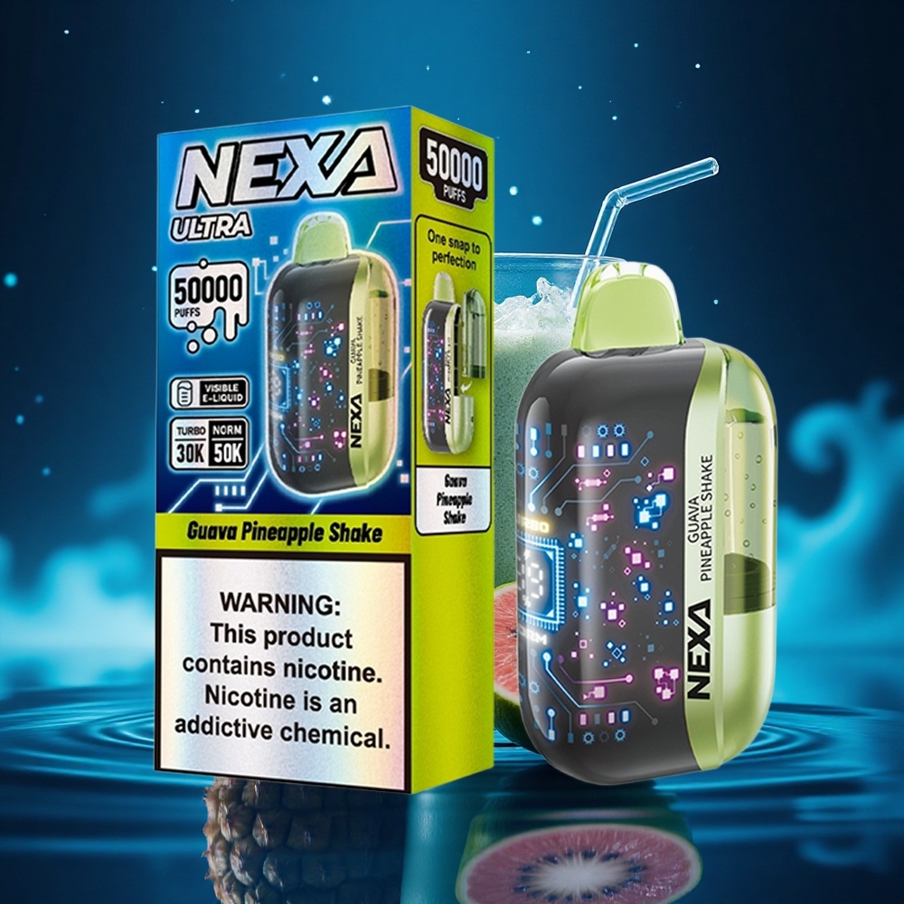 NEXA Ultra 50000 Puffs Batido de Guayaba y Piña con 20ml y Pantalla Curva 3D