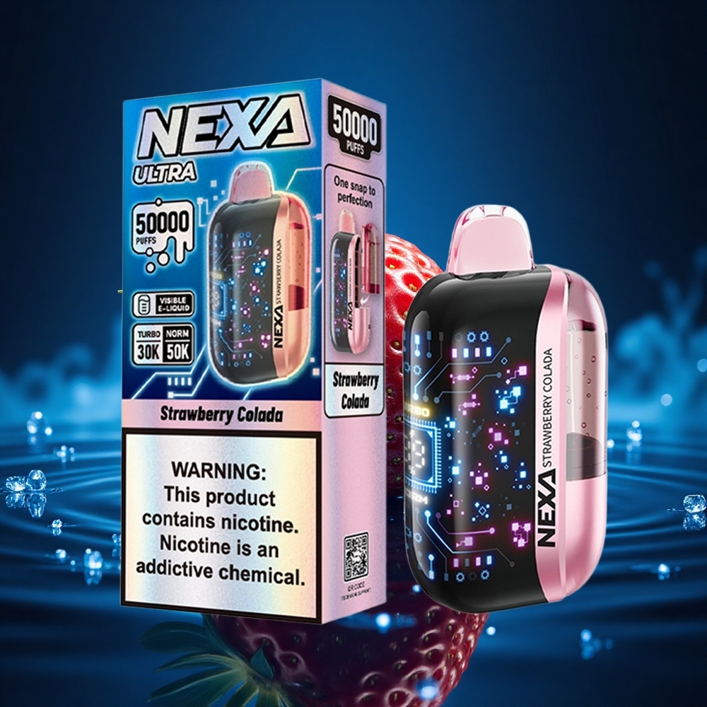 NEXA Ultra 50000 Puffs Fresa Colada 20ml 5% Dual Mesh