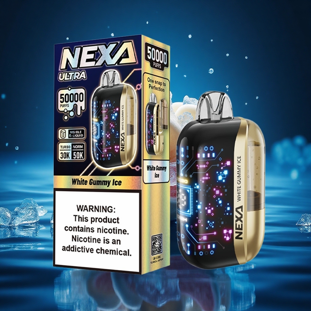 NEXA Ultra 50000 Puffs Goma Blanca Hielo 50K 20ml 5%
