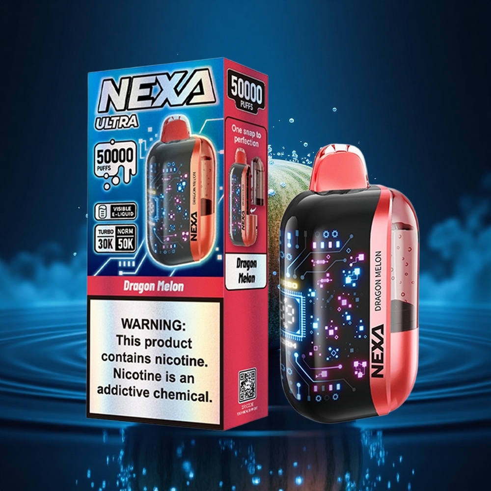NEXA Ultra 50000 Puffs Melocotón Dragón 20ml Pantalla 3D