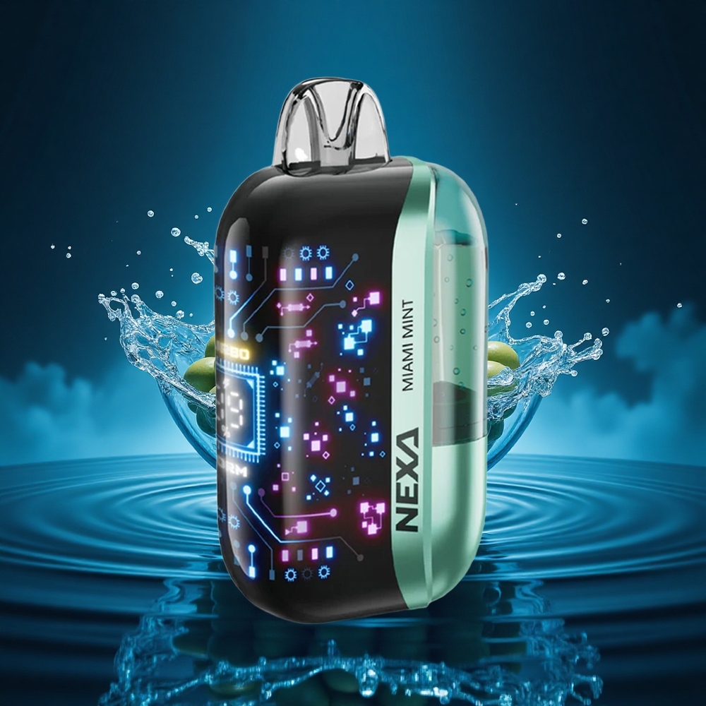 NEXA Ultra 50000 Puffs Menta de Miami 20ml Dual Mesh Pantalla 3D