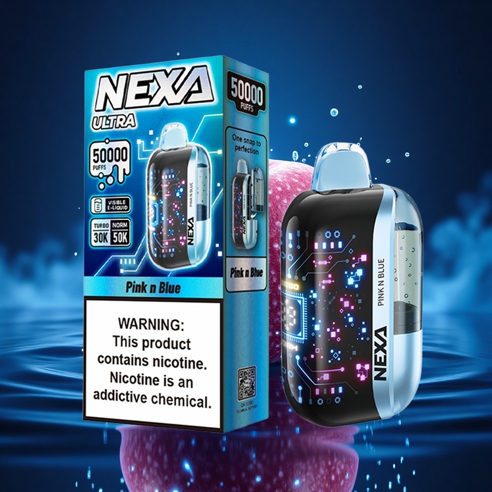 NEXA Ultra 50000 Puffs Rosa y Azul 20ml 5% Dual Mesh