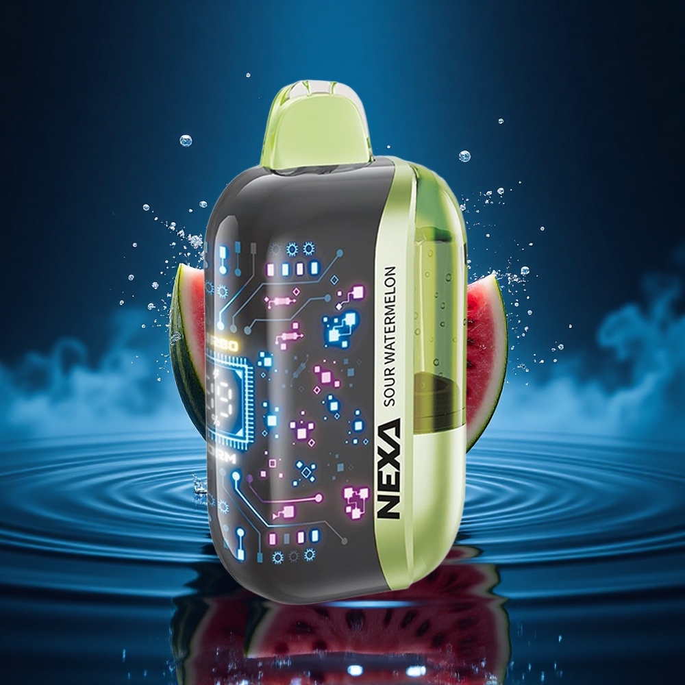 NEXA Ultra 50000 Puffs Sandía Ácida 50K con Pantalla 3D y Carga Tipo-C