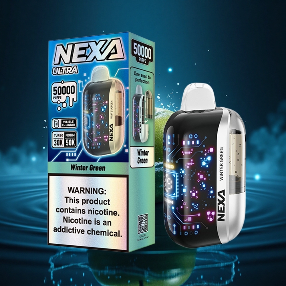 NEXA Ultra 50000 Puffs Verde Invierno 20ml 5% Tipo-C
