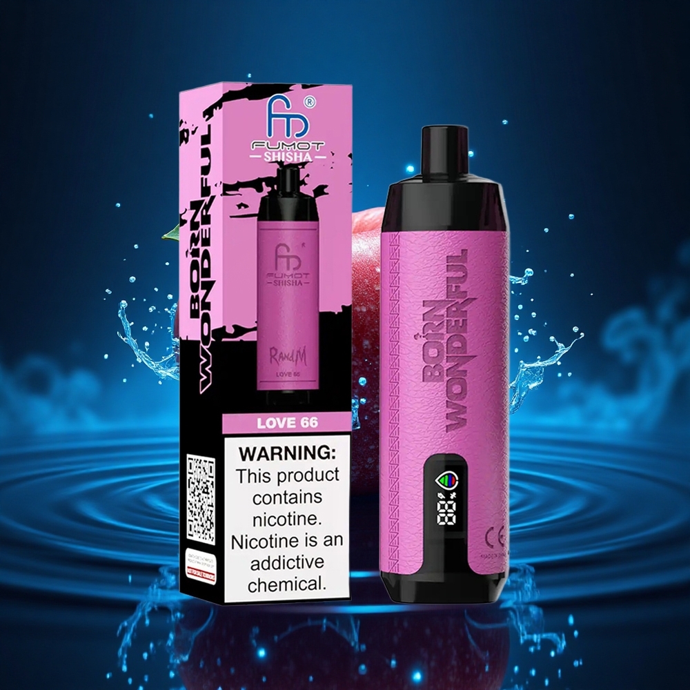 RandM Fumot Shisha 10000 Puffs Amor 66 Indicador LED 18ml Batería 850mAh