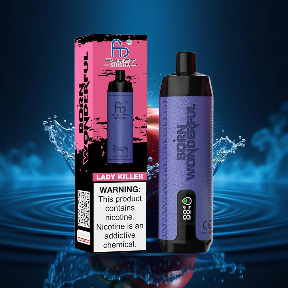 RandM Fumot Shisha 10000 Puffs Asesino de Damas con LED y 0.5% Nicotina