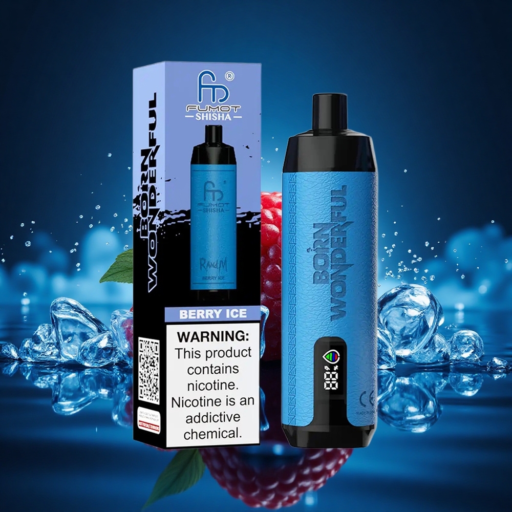 RandM Fumot Shisha 10000 Puffs Helado de Bayas con LED y 0.6ohm