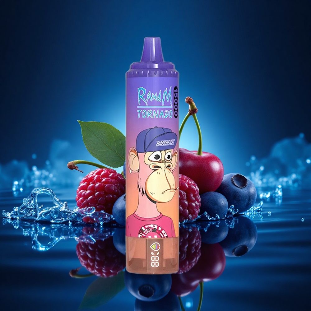 RandM Fumot Tornado 15000 Puffs Arándano Cereza Azul 25ml 850mAh
