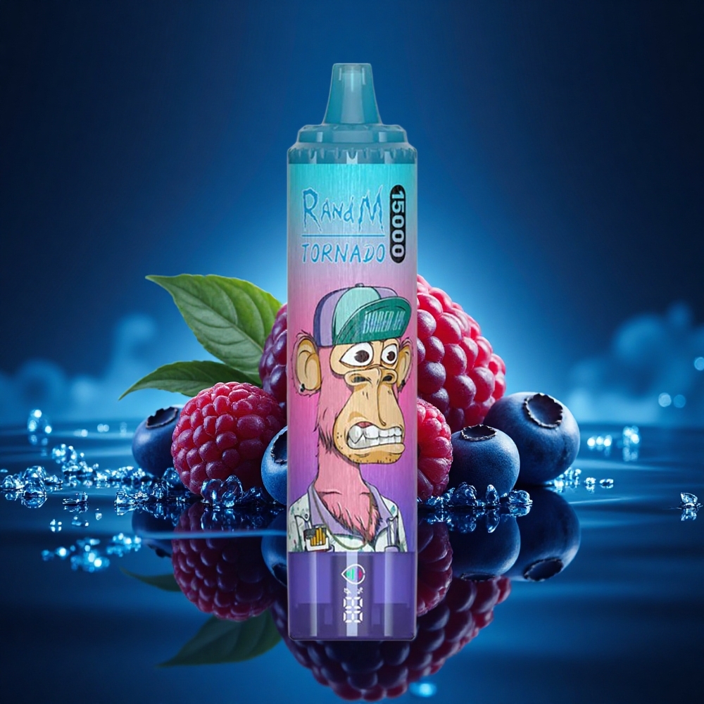 RandM Fumot Tornado 15000 Puffs Arándano Frambuesa 25ml Tipo-C
