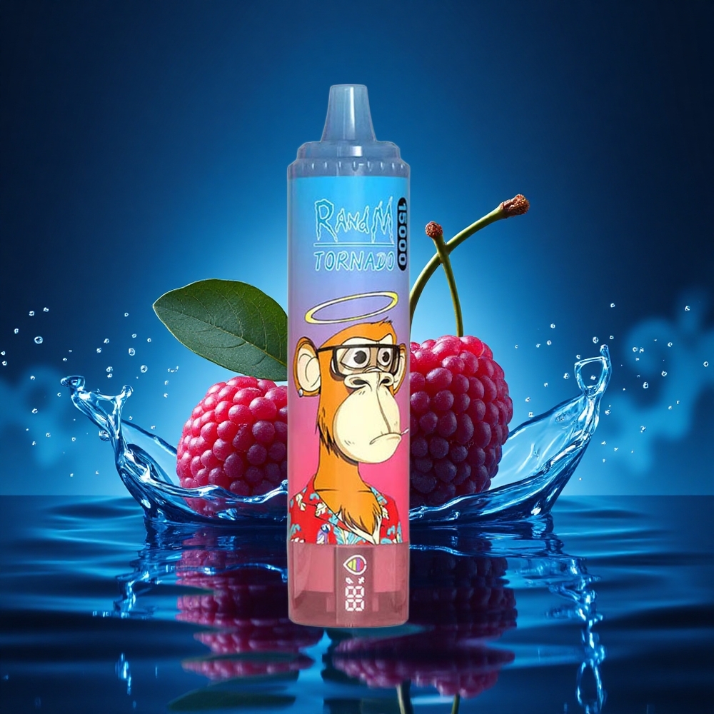 RandM Fumot Tornado 15000 Puffs Cereza Frambuesa Azul 25ml 0.9 Ohm